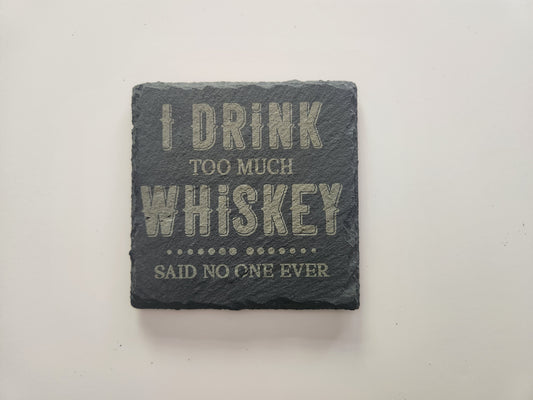 4" Square Slate Coasters