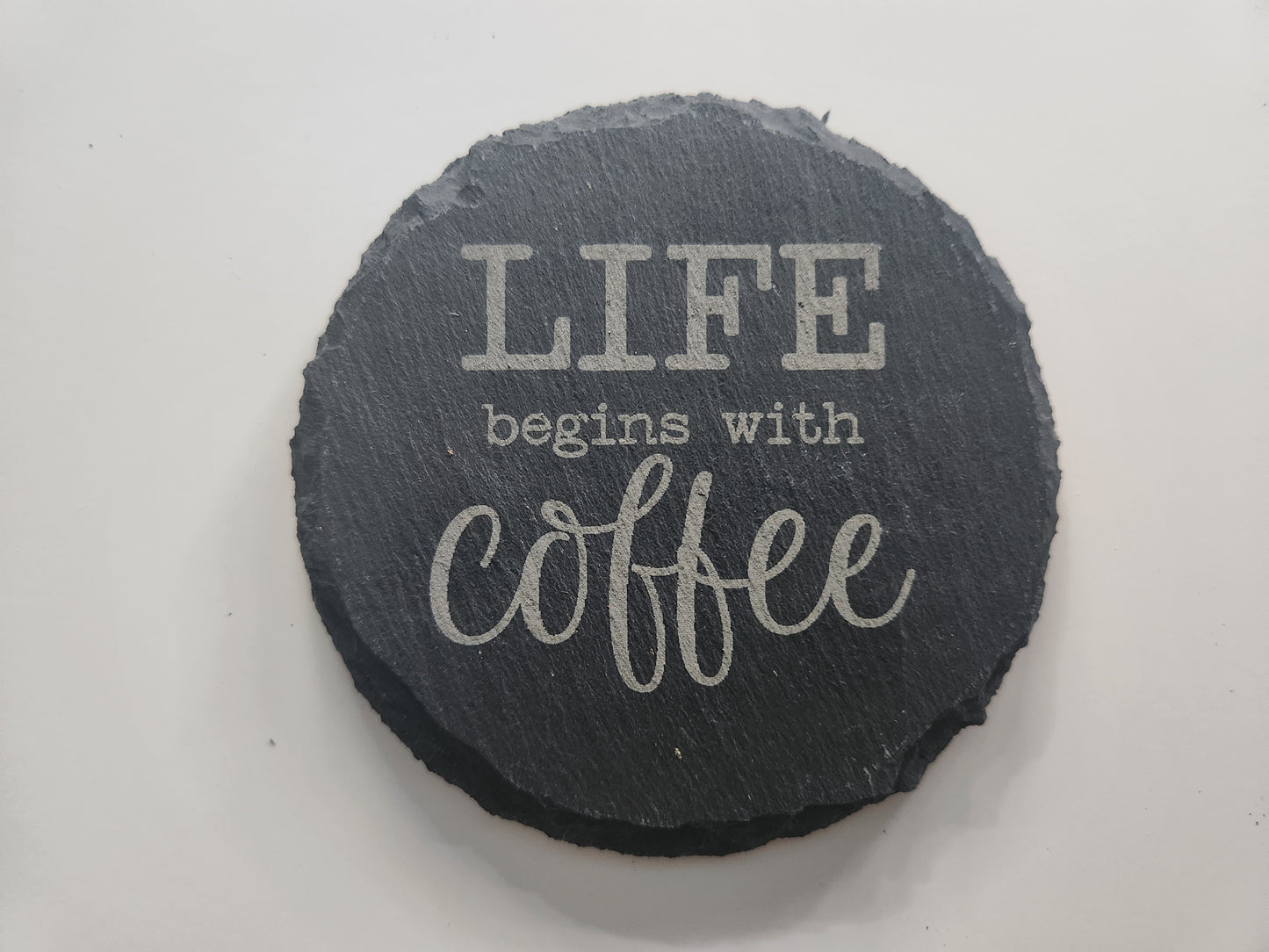 4" Round Slate Coasters